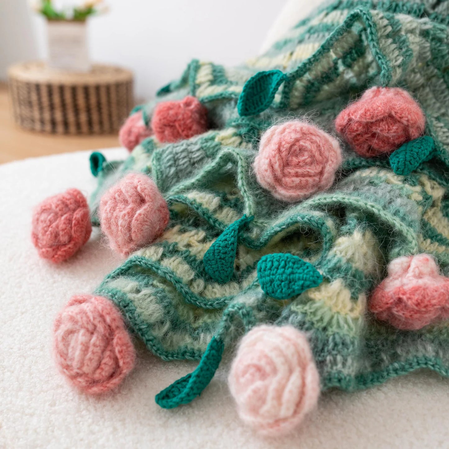 Combo 8 in 1 Flower Bouquet Blanket Crochet Pattern