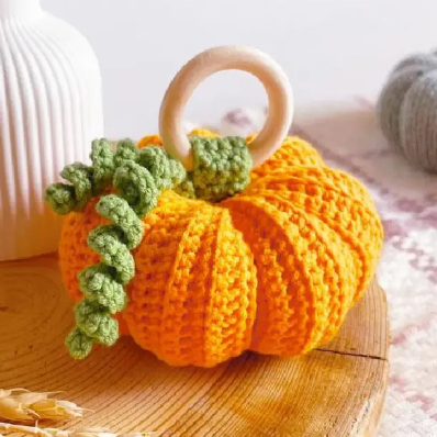 Pumpkin Rattle Crochet Pattern