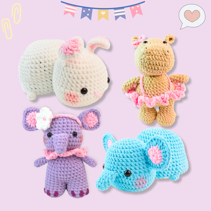 Triple Whimsy Pack Crochet Pattern