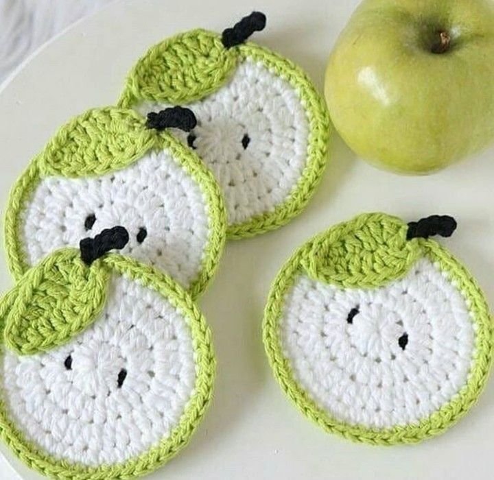 Combo 7 in 1 Fruit coasters crochet pattern