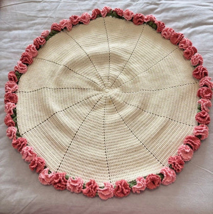Whispers of Carnations Blanket Crochet Pattern