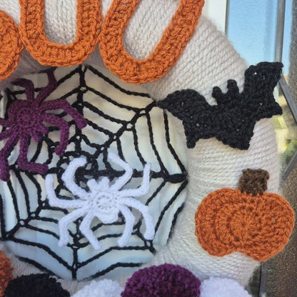 Spooky Boo Wreath Crochet Pattern