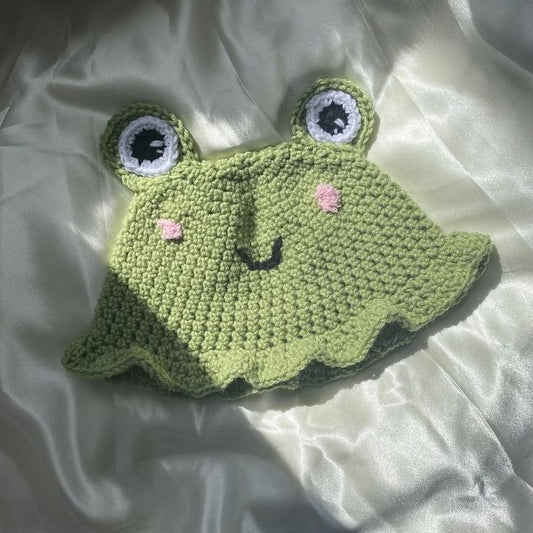 Frog Bucket Hat Crochet Pattern