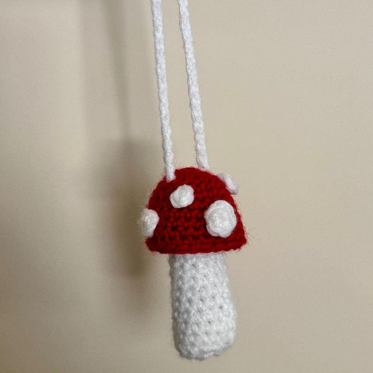 Mushroom Charm Pouch Crochet Pattern