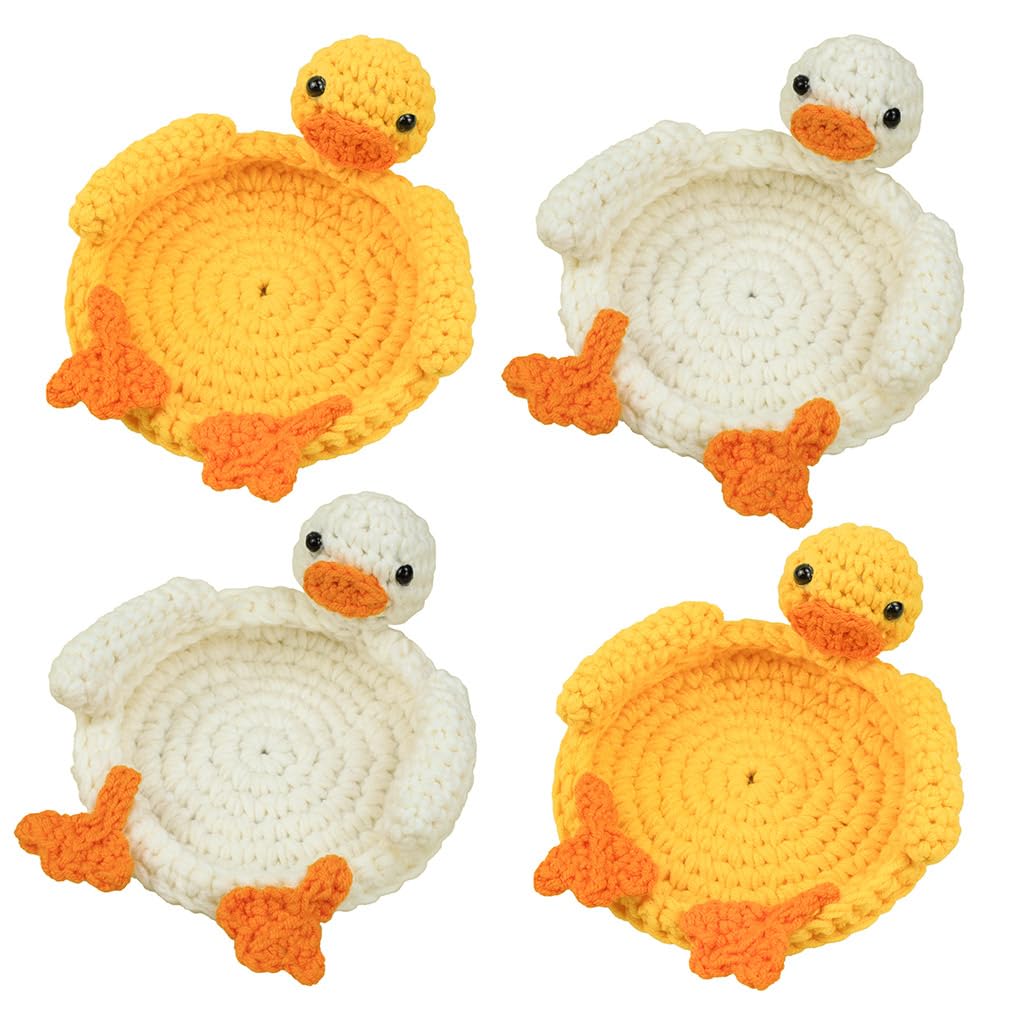 Combo 2 in 1 - Duck Coaster Crochet Pattern