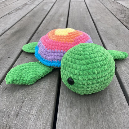 Turtle Match-Up – A Rainbow  Memory Game Crochet Pattern