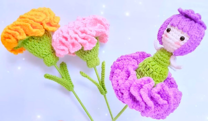 Combo 4 in 1 Reversible  Flower Crochet Pattern