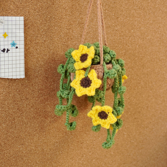 Sunflower Basket Crochet Pattern