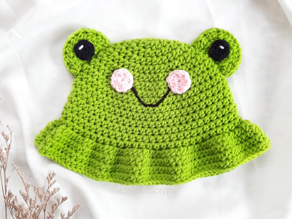 Frog Bucket Hat Crochet Pattern