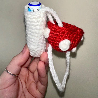 Mushroom Charm Pouch Crochet Pattern