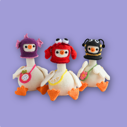 Combo 9 in 1 Baby Goose  Crochet Pattern