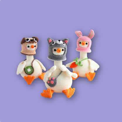 Combo 9 in 1 Baby Goose  Crochet Pattern