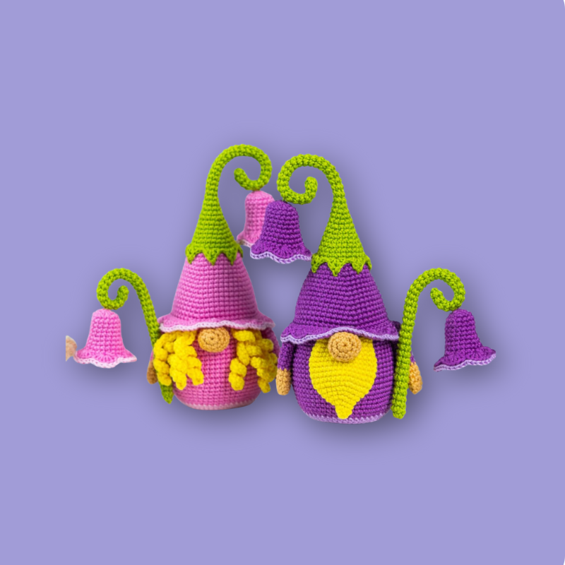 Combo 5 in 1 Flower Gnomes Crochet Pattern