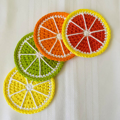 Combo 7 in 1 Fruit coasters crochet pattern