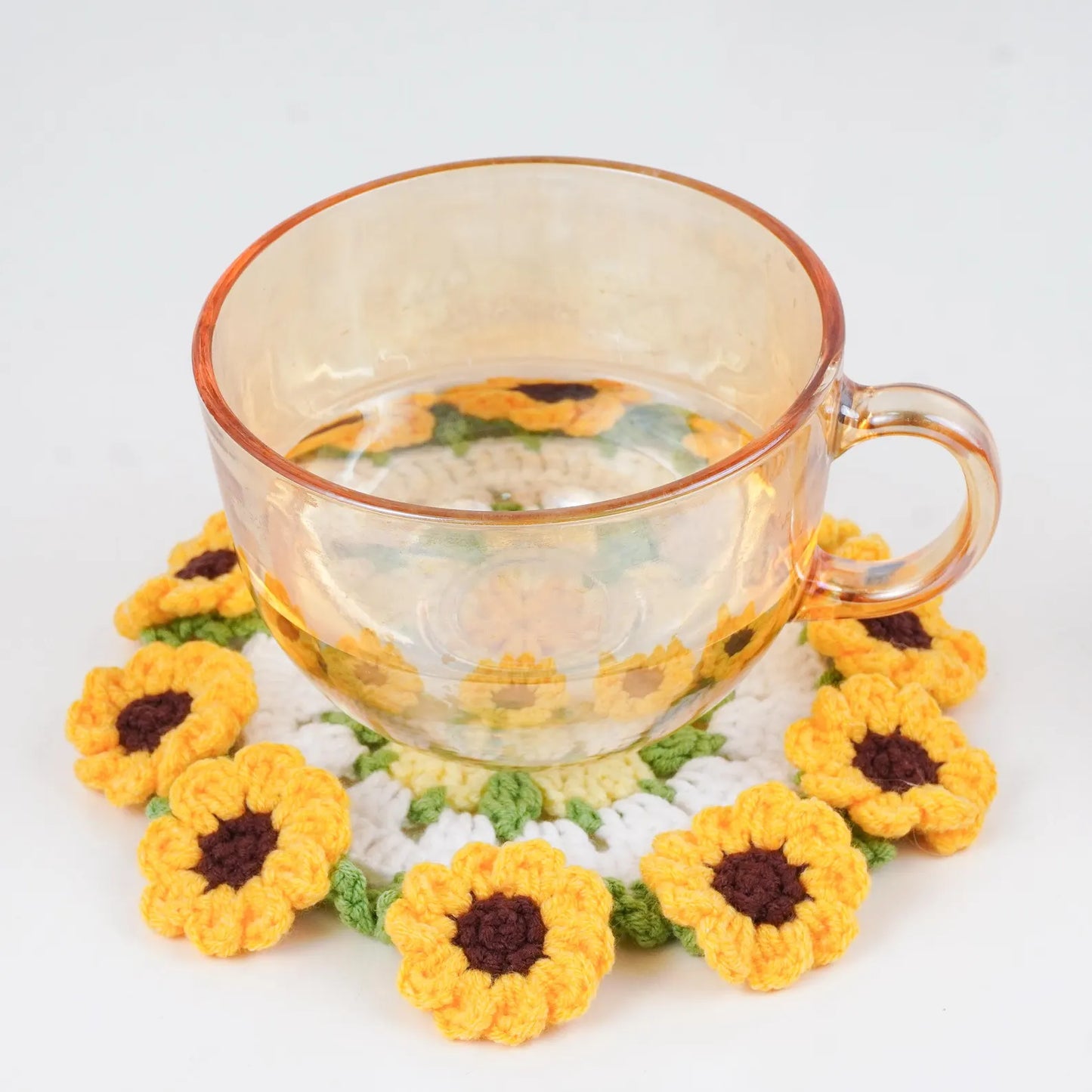 Combo 3 in 1 Flower Coaster Pot Crochet Pattern