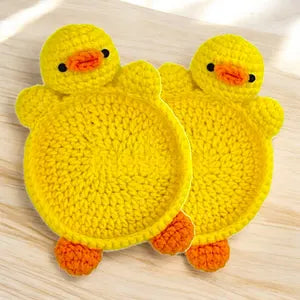 Combo 2 in 1 - Duck Coaster Crochet Pattern
