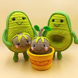 Combo 6 in 1 Avocado Bundle Crochet Pattern