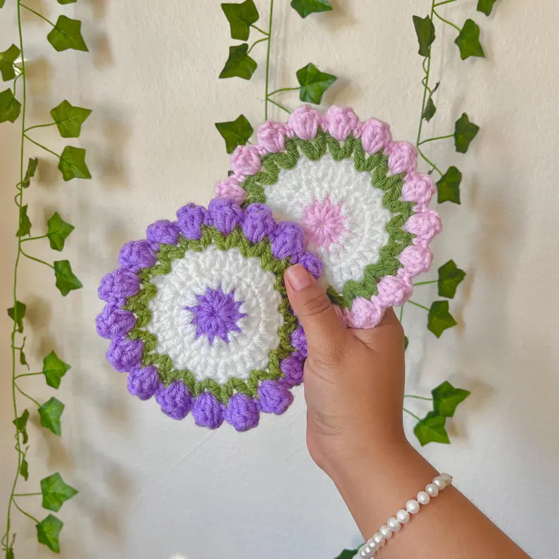 Tulip Coaster Crochet Pattern