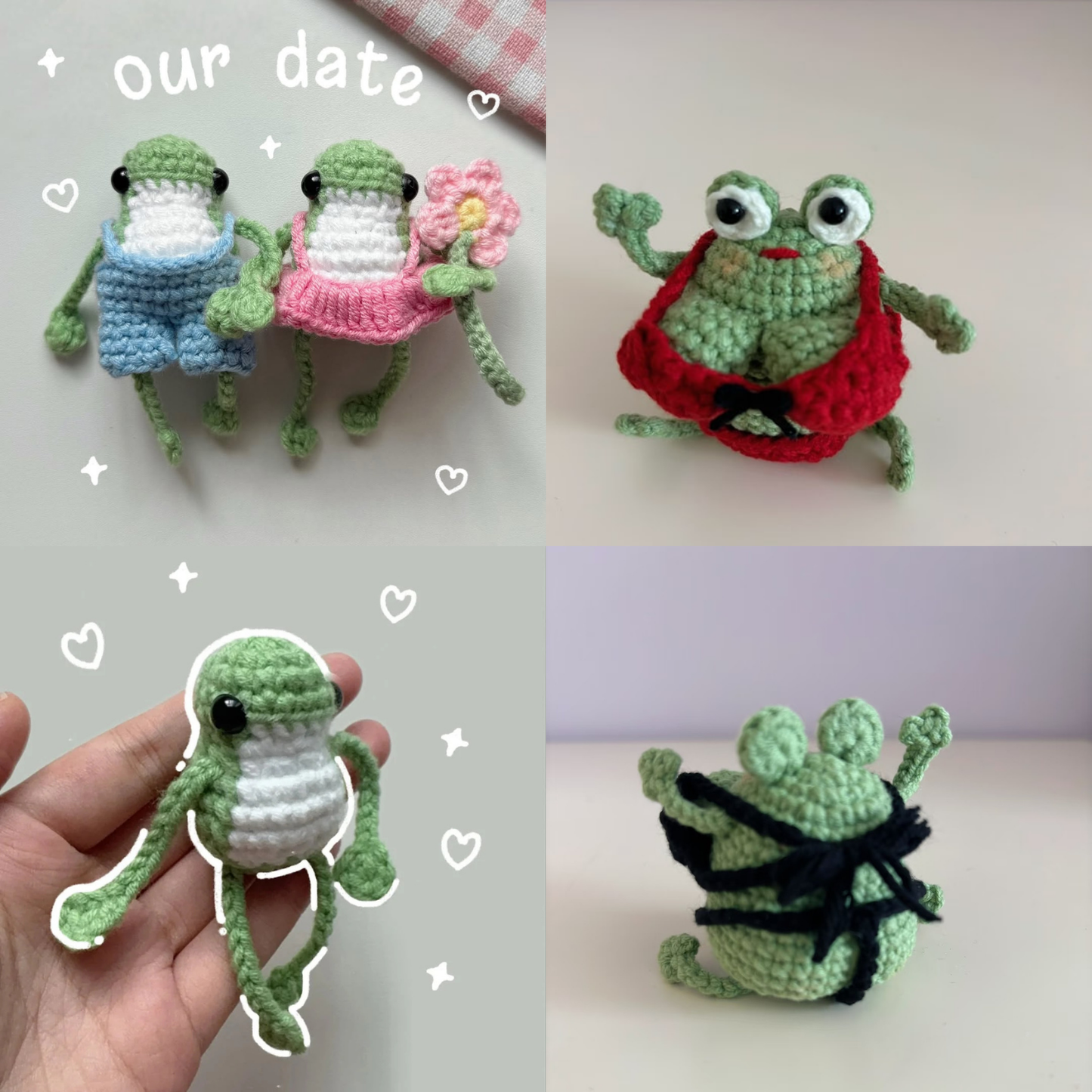 Froggie Besties Crochet Pattern