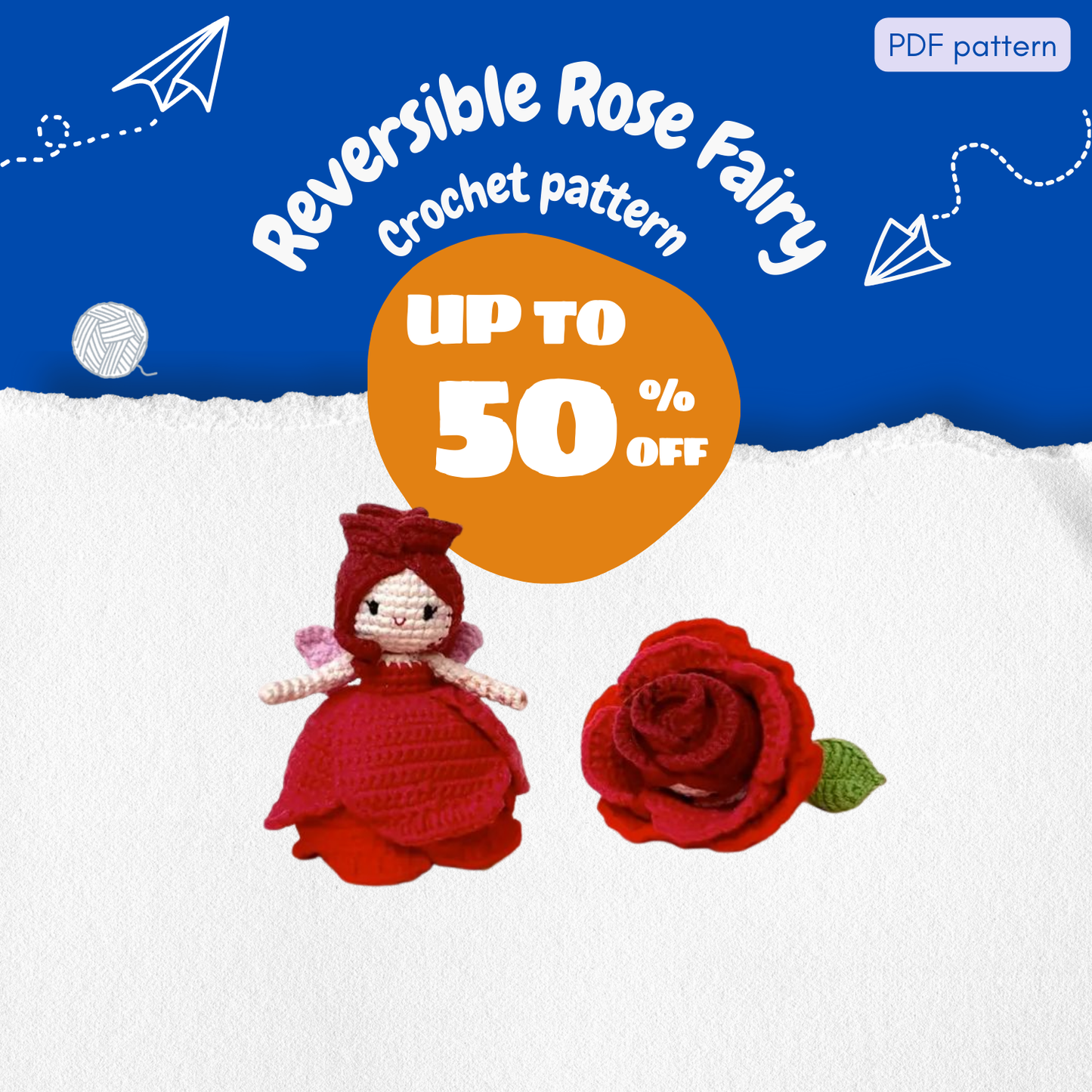 Reversible Rose Fairy Crochet Pattern