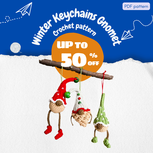 Winter Keychains Gnomet Crochet Pattern