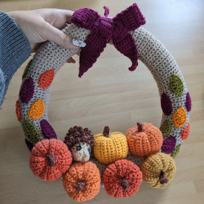 Autumn Harvest Wreath Crochet Pattern