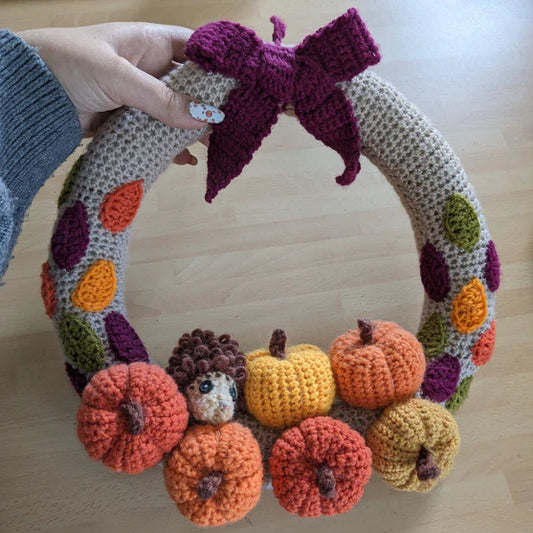 Autumn Harvest Wreath Crochet Pattern