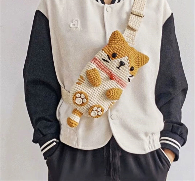 Cute phone bag crochet pattern set