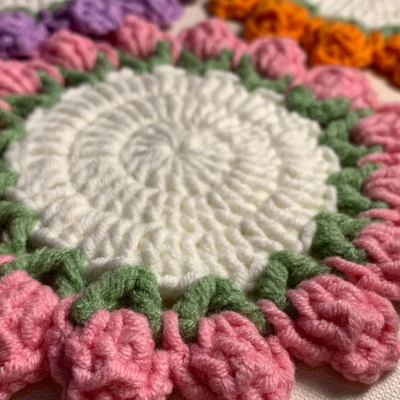 Tulip Coaster Crochet Pattern