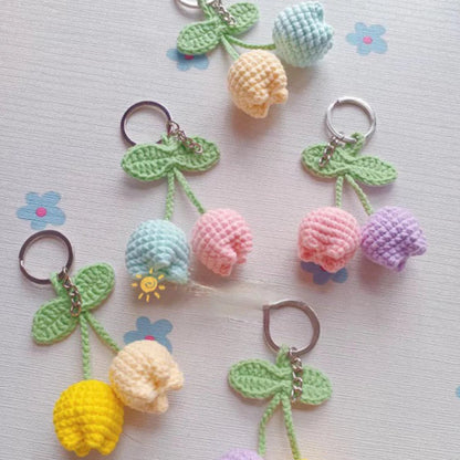 Tulip keychain Crochet Pattern