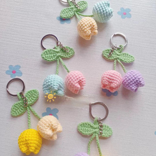 Tulip keychain Crochet Pattern